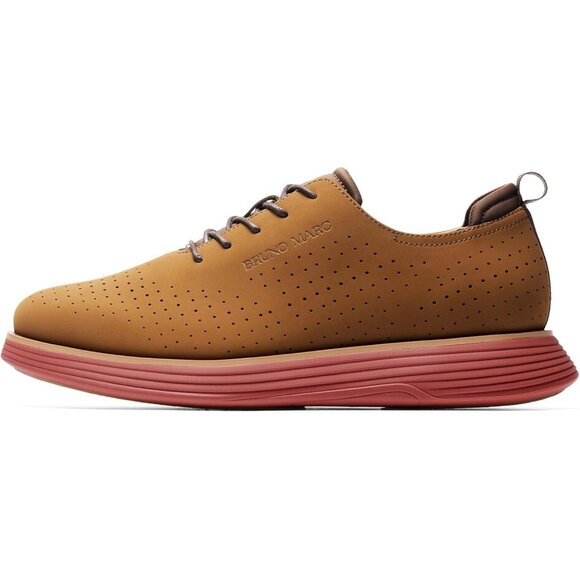 ⚡ Men Brown Orange Max Flex Fashion Dress Sneakers Oxfords Classic Casual Shoes main image 4